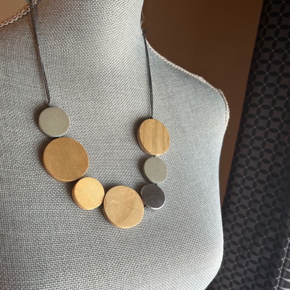 Round Wood Necklace